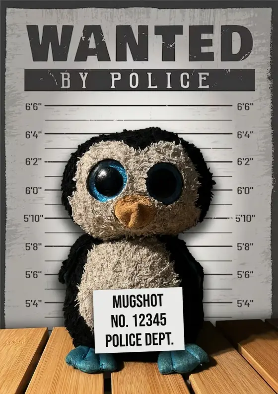 Arrestfoto: Pappapinge