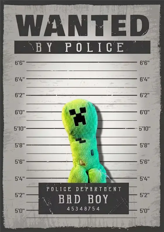 Arrestfoto: Creeper
