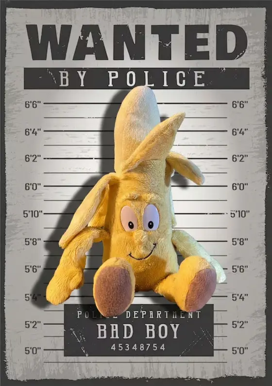 Arrestfoto: Banan